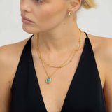 The Large Turquoise Pendant Necklace