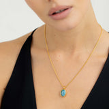 The Large Turquoise Pendant Necklace