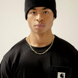 The Merino Wool Beanie - Arctic Coal Black