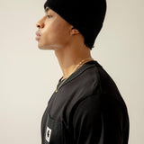 The Merino Wool Beanie - Arctic Coal Black