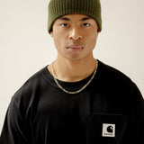 The Merino Wool Beanie - Khaki Evergreen