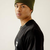 The Merino Wool Beanie - Khaki Evergreen