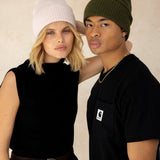 The Merino Wool Beanie - Khaki Evergreen