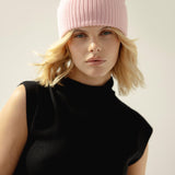 The Merino Wool Beanie - Pink Blush