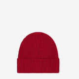 The Merino Wool Beanie - Rosewood Red