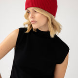 The Merino Wool Beanie - Rosewood Red