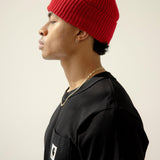 The Merino Wool Beanie - Rosewood Red