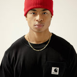 The Merino Wool Beanie - Rosewood Red