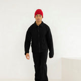 The Merino Wool Beanie - Rosewood Red