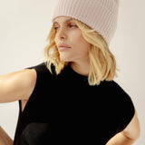 The Merino Wool Beanie - Snow Blossom