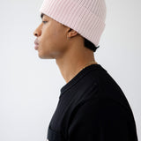 The Merino Wool Beanie - Snow Blossom
