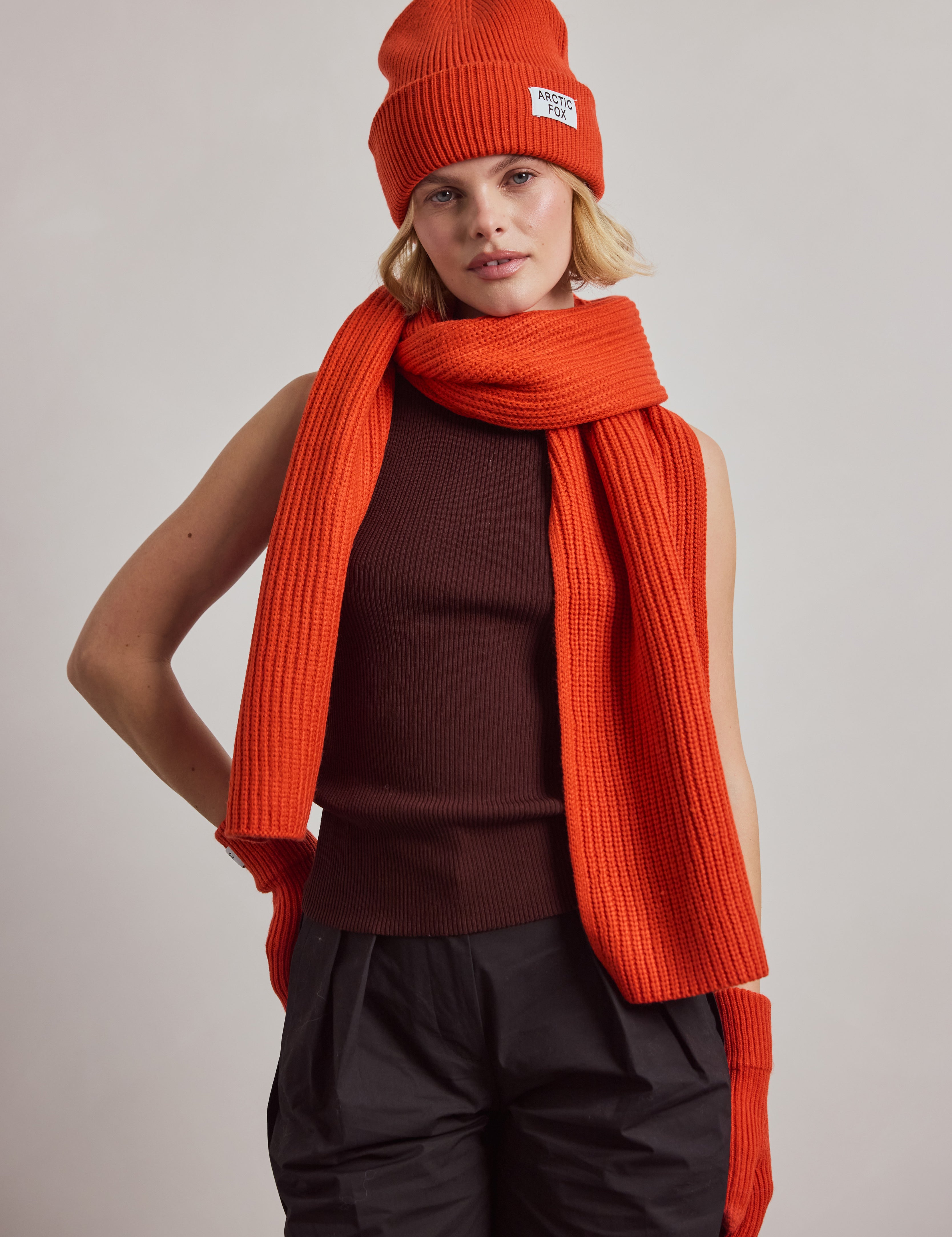 The Recycled Bottle Scarf - Sunkissed Coral
