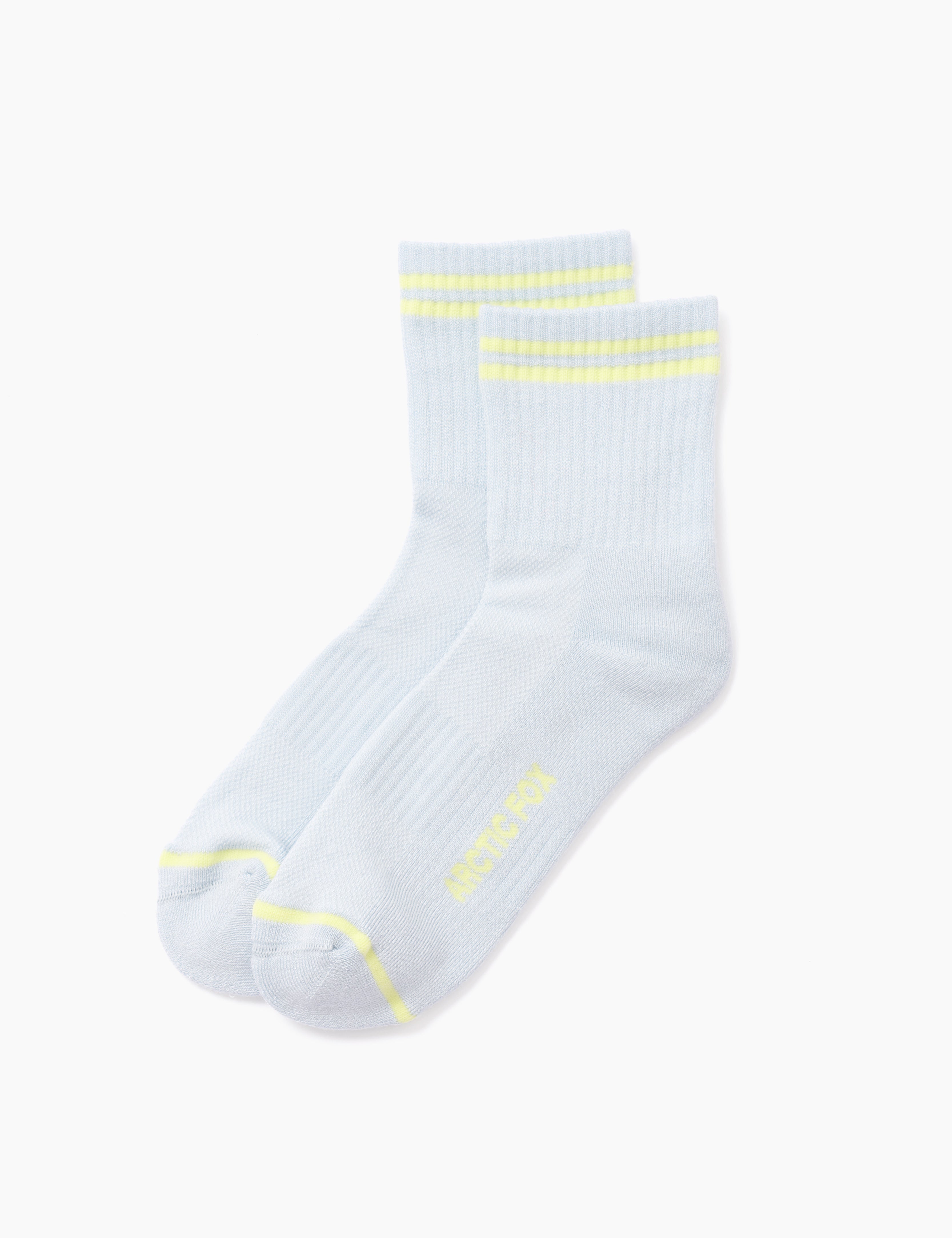 The Shortie Striped Sock - Blue Aura