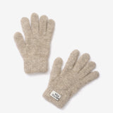 The Alpaca Gloves - Greige Melange