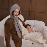 The Alpaca Bonnet - Blizzard Grey