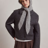 The Alpaca Bonnet - Blizzard Grey