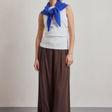 Alpaca Triangle Scarf - Electric Blue
