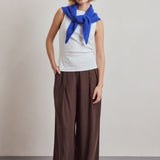 Alpaca Triangle Scarf - Electric Blue