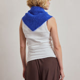 Alpaca Triangle Scarf - Electric Blue