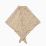 Alpaca Triangle Scarf - Greige Melange