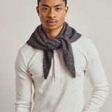 Alpaca Triangle Scarf - Dark Grey