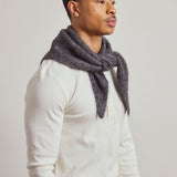 Alpaca Triangle Scarf - Dark Grey