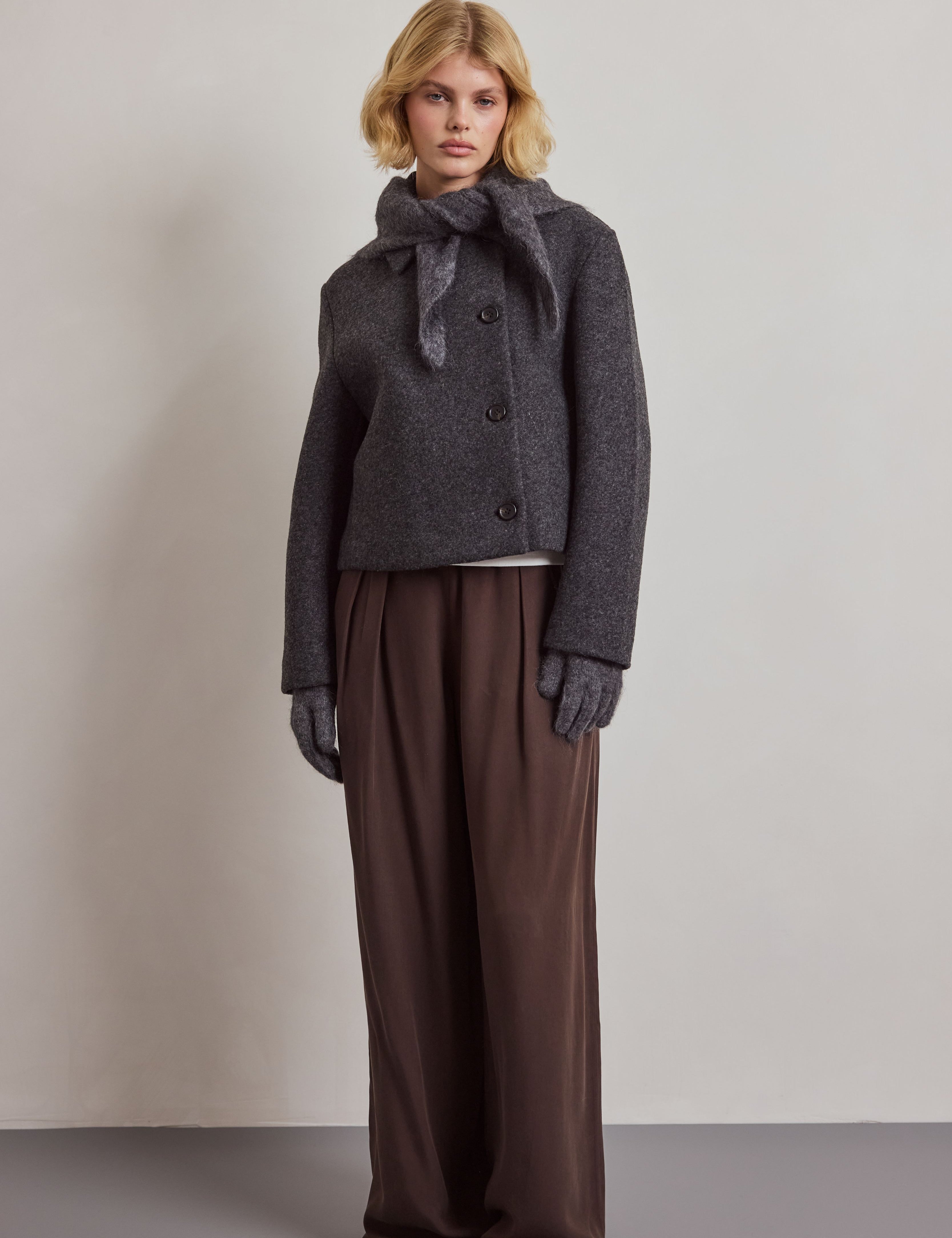 The Alpaca Gloves - Dark Grey