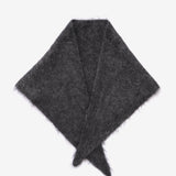 Alpaca Triangle Scarf - Dark Grey