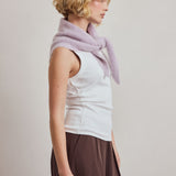 Alpaca Triangle Scarf - Wild Lilac