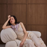 Alpaca Triangle Scarf - Wild Lilac