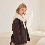 Alpaca Triangle Scarf - Off White