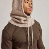 Alpaca Drawstring Hood - Beige