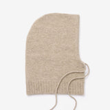 Alpaca Drawstring Hood - Beige