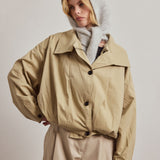 The Alpaca Hooded Scarf - Blizzard Grey