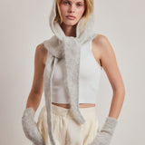 The Alpaca Mittens - Blizzard Grey