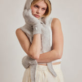 The Alpaca Mittens - Blizzard Grey