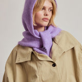 The Alpaca Hooded Scarf - Lavender