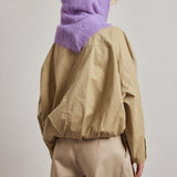The Alpaca Hooded Scarf - Lavender