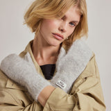 The Alpaca Mittens - Blizzard Grey