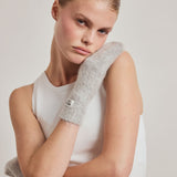 The Alpaca Mittens - Blizzard Grey