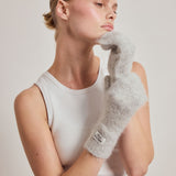 The Alpaca Mittens - Blizzard Grey