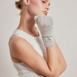 The Alpaca Mittens - Blizzard Grey