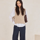 Alpaca Vest - Beige