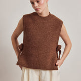 Alpaca Vest - Coffee