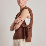 Alpaca Vest - Coffee
