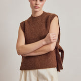 Alpaca Vest - Coffee