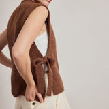 Alpaca Vest - Coffee