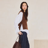 Alpaca Vest - Coffee