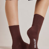 The Shortie Sock  - Chocolate Sauce