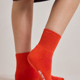 The Shortie Sock  - Lava Red